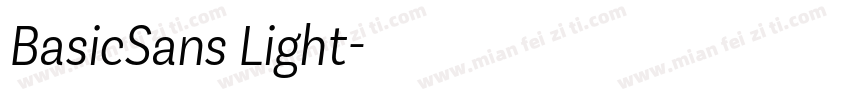 BasicSans Light字体转换